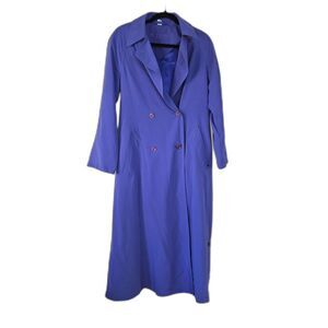 FOUR SEASONS OF LONDON Periwinkle Lightweight Trench Coat Size 4